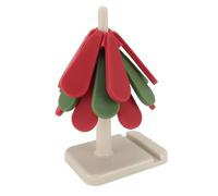 VGEBY Tree Shape Foldable Insulation Mat with High Temperature Resistance and Burn Prevention for Kitchen Safety Silicone Material, 1 X Mat Kit (Square Base)