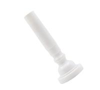 VGEBY Trumpet Mouthpiece ABS Standard Size Mellophone Mouthpiece Replacement 6.6 X 2.5cm Lightweight 7g for Beginner Daily Practice Youth Student Music Teaching (White)