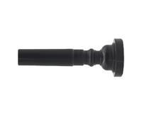VGEBY Trumpet Mouthpiece ABS Standard Size Mellophone Mouthpiece Replacement 6.6 X 2.5cm Lightweight 7g for Beginner Daily Practice Youth Student Music Teaching (Black)