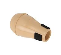 VGEBY Trumpet Mute, ABS Professional Compact Silencer for All Ranges, Lightweight and Durable, with Tuning for Quiet Practice At Home or Before Performance (Wood Color)