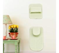 VGEBY TV Remote Control Hook, Self Adhesive Strong Wall Key Hanger, Organize Your Remotes and Small Items, Perfect for Living Room and Bedroom (Green)