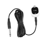 VGEBY Universal Piezo Pickup Clear Sound Control Knob for Guitar Mandolin Banjo Erhu 6.35mm Pickup Wiring for Acoustic Ukulele Violin Guzheng, Black/White (T-10-02)