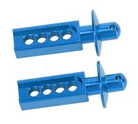 VGEBY VGEBY RC Parts, Aluminum Alloy Body Post with Adjustable Height for Mini E Slash 1 16, Lightweight 2Pcs with Multiple Positioning Holes for Easy Shell Mounting (Blue) (Blue)