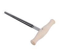 VGEBY Violin Peg Hole Reamer Stainless Steel Embossing Edge Ergonomic Wooden Handle Machining Luthier Tools for Violin Peg Repair