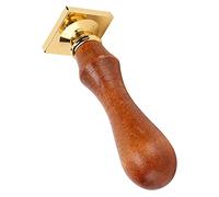VGEBY Wax Sealing Stamp Kit with Removable Head for Personalized Decorating - Mahogany 3.4 X 1.0in, Ideal for Invitations and Gift Packaging (Leaves)