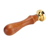 VGEBY Wax Sealing Stamp Kit with Removable Head for Personalized Decorating - Mahogany 3.4 X 1.0in, Ideal for Invitations and Gift Packaging (GOOD LUCK)