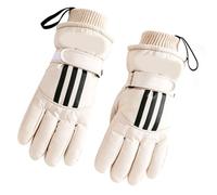 VGEBY Winter Gloves, Water Proof Windproof Fleece Lined Anti Slip Touchscreen Women's Warm Gloves for Motorcycle Cycling Skiing Hiking (Beige)