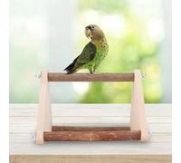 VGEBY Wooden Birds Perch Stand for Small Parrots | Durable wood construction, Non- material, Easy to install, Works as a stand and chew toy, Fits most cages