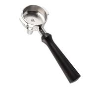 VGEBY Wooden Handle 58mm Coffee Portafilter for Enhanced Brewing Experience and Easy Cleaning (F Sandalwood)