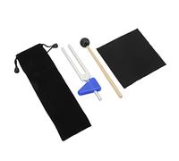 VGEBY Yoga Meditation 528Hz Vibration Tuning Fork Set Stress Relief Lightweight Portable for Yoga Stainless Steel Wood (528C)