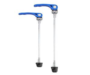 VGEBY1 Bike Skewers Set, Quick Release Shaft 1 Pair Wheel Hub Front Rear Quick Release Lever (Blue)