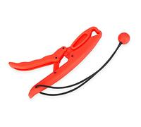 VGEBY1 Fish Grip, Plastic Floating Fish Pliers Lip Grip Gripper Grabber Holder with Elastic Lanyard Fishing Tackle (S-红色) Other Fishing Tools and Accessories Fishing Supplies