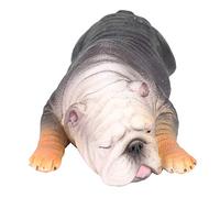 VGEBY1 French Lying Bulldog Model, Sleepy Bulldog Toy French Lying Animal Model for Kids Children(#873)