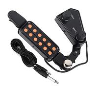 VGEBY1 Guitar Pickup, 12-Hole Magnetic Soundhole Pickup with Volume Tone Control & Built in Tuner for Acoustic Guitar