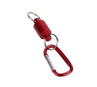 VGEBY1 Magnetic Net Release, Portable Quick Release Keychain Magnetic Aluminium Alloy Magnet Clip Holder for Fly Fishing Landing Net (Red)