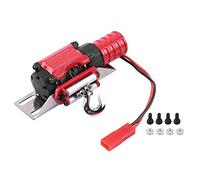 VGEBY1 Simulation Motor Winch, RC Electric Winch Control System for 4 SCX10 1/10 Scale RC Crawler Car Model Vehicle Accessory(Red+Black) Rc Winch 1/10 With Remote
