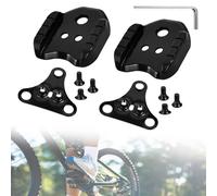 VGECEE Pack of 2 Bicycle Cleats Adapter SPD Plate Adapter Bicycle Shoe Cleats Compatible with Shimano MTB SPD Pedals (SH51) Bicycle Pedal Adapter SPD Cleats Set for Road Bike & Touring Bike