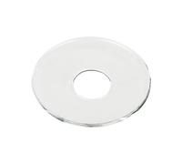 VGEUNA 12 Pieces Glass Candle Bobeches, Candle Rings, Bobeches for Candlestick Holders (Round)