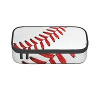 VGFJHNDF Baseball Lace Close Up Pencil Pen Cases Large Capacity Pencil Box Bag Organizer for Office College School Adult Teen Girl Boy,Pencil Case Only