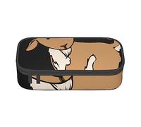 VGFJHNDF Brown Goat Pencil Pen Cases Large Capacity Pencil Box Bag Organizer for Office College School Adult Teen Girl Boy,Pencil Case Only