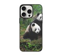 VGFJHNDF Cute Panda Printed Phone Case For Iphone 15 Pro Max 6.7 Inch, Shockproof Phone Case Cover With Lens Protection, Wireless Charging Compatible, Easy Clean