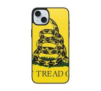 VGFJHNDF dont tread on me Printed Phone Case for iPhone 15 6.1 inch, Shockproof Phone Case Cover with Lens Protection, Wireless Charging Compatible, Easy Clean