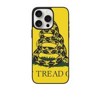 VGFJHNDF dont tread on me Printed Phone Case for iPhone 15 Pro 6.1 inch, Shockproof Phone Case Cover with Lens Protection, Wireless Charging Compatible, Easy Clean