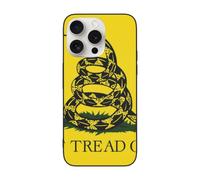 VGFJHNDF dont tread on me Printed Phone Case for iPhone 15 Pro 6.1 inch, Shockproof Phone Case Cover, Wireless Charging Compatible, Non-yellowing, Easy Clean