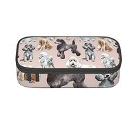 VGFJHNDF Oodles of Poodles Pencil Pen Cases Large Capacity Pencil Box Bag Organizer for Office College School Adult Teen Girl Boy,Pencil Case Only