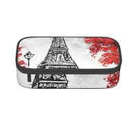 VGFJHNDF Paris Pencil Pen Cases Large Capacity Pencil Box Bag Organizer for Office College School Adult Teen Girl Boy,Pencil Case Only