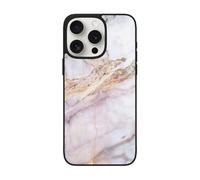 VGFJHNDF Pink White Marble Pattern Printed Phone Case For Iphone 15 Pro 6.1 Inch, Shockproof Phone Case Cover With Lens Protection, Wireless Charging Compatible, Easy Clean
