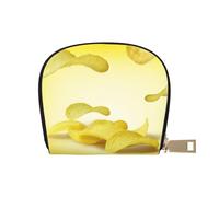 VGFJHNDF Potato Chips Printed Classic Leather Wallet & Card Holder - Stylish Gift for Men and Women