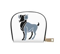 VGFJHNDF Ram Zodiac Sign Printed Classic Leather Wallet & Card Holder - Stylish Gift for Men and Women