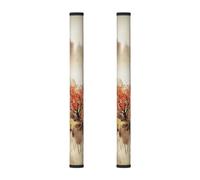 VGFJHNDF Refrigerator Door Handle Covers 2-Pack, Chinese Painting Printed Protect and Decorate for Fridge Ovens Dishwashers