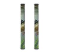 VGFJHNDF Refrigerator Door Handle Covers 2-Pack, Fish with a Lure Printed Protect and Decorate for Fridge Ovens Dishwashers