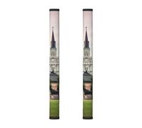 VGFJHNDF Refrigerator Door Handle Covers 2-Pack, Jackson Square Printed Protect and Decorate for Fridge Ovens Dishwashers
