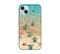 VGFJHNDF Sea turtle crawls towards the sea Printed Phone Case for iPhone 15 Plus 6.7 inch, Shockproof Phone Cover Case, Wireless Charging Compatible, Easy Clean