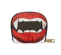 VGFJHNDF Vampires Mouth1 Printed Classic Leather Wallet & Card Holder - Stylish Gift for Men and Women