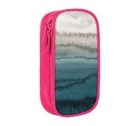 VGFJHNDF Within The Tides Pencil Pen Case Compartment Pencil Box Bag Organizer for Office College School Adult Teen Girl Boy,Pink