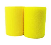 VGGBNG Sew-on Hook Tape, Hook and Loop Tape 100mm, Non self Adhesive Back Nylon Strips Fabric Fastener(Yellow,100MM x 2 Yards)