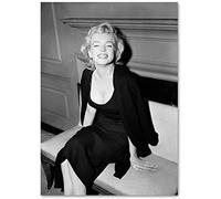 VGJM 5D Diamond Painting Cross Stitch Marilyn Monroe Painting Movie Star Black and White Art Home Wall Decoration 30x40cm