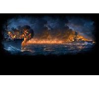 VGJM Adult 5D Diamond Painting Set World of Warships Leisure Ornaments Art Crafts for Home Wall Decoration 30x40cm