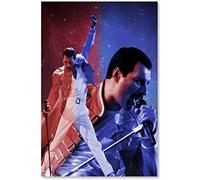 VGJM DIY Diamond Painting Crystal Rhinestone Painting Freddie Mercury Front Man Pop Rock Band Queen Embroidery Pictures Art Crafts for Adults and Children 40 * 40CM