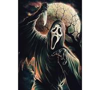 VGJM Skeleton Diamond Painting Kits for Adults Beginners, Full Drill 5D Diamond Art Kits Halloween Skull, DIY Diamond Dots Pictures for Gifts Home Wall Decor 30x40cm