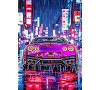 VGJM Sport Car Diamond Painting Kits for Adults, 5D Diamond Art Kits for Beginners, DIY Full Round Drill Picture with Diamond for Home Wall Decor, 30x40cm