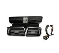 VGLLUTLH 1 Set LHD Left Right Center Air Condition Outlet Vent + Connection Cable Compatible For VW Passat B6 B7 CC 3AD819728A 3AA971315