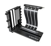 VGM 2 Vertical GPU Mounting Kit, High-Speed PCIE 4.0 x 16 Riser Cable, 244mm Flexible Extender Card with 90-Degree Extension Port, Only Support 7 PCIe Slots Full-Break, 3 Slots GPU Holder - Black