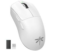 VGN F1 Pro Max Lightspeed Wireless Gaming Mouse with Dual-Mode 2.4G/Type-C Wired - 25K Sensor - 26,000 DPI - 55g Lightweight - 6 Programmable Buttons - Up to 200h Battery Life for PC/Mac- White