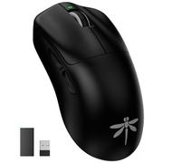 VGN F1 Pro Max Lightspeed Wireless Gaming Mouse with Dual-Mode 2.4G/Type-C Wired - 26K Sensor - 26,000 DPI - 55g Lightweight - 6 Programmable Buttons - Up to 200h Battery Life for PC/Mac- Black