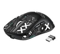 VGN GAMEPOWER x ATTACK SHARK X3 SUPERLIGHT Wireless Gaming Mouse, 49g Ultralight Gaming Mice PixArt PAW3395, 26000 DPI, Tri-mode 2.4G/Wired/Bluetooth, Mouse Grip Tape, 200 Hrs Battery, Black
